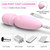 Fuwyiy Mini Massager Tools,Small Waterproof Cordless Handheld Massager with 10 Vibration Modes, Personal Handheld Massager for Back(Pink)