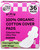 Pixie Organic Pads Cotton Ultra Thin Overnight for Women - Extra Heavy Absorbency with Wings - Leak-Proof, Hypoallergenic & Unscented - Compostable, Biodegradable - FSA Eligible - 36 Count