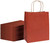 FACEBAG 100-Pack Red Paper Bags with Handles Bulk,8x4.25x10.5 Inch Gift Bags, Red Kraft Paper Bags, Applicable to Retail, Party, Shopping, Festival，Reusable & Durable