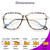 VISOONE 2 Pack Oversized Blue Light Blocking Glasses with Chic Square TR90 Frame and Metal Temple for Women Men REMY