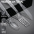 350pc Heavy Duty ​Plastic Silverware Set: 150 Forks/150 Spoons/50 Knives