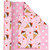 WRAPAHOLIC 30 Inch Reversible Pink Birthday Wrapping Paper - 30 Inch x 33 Feet - Ice Cream and Polka Dot Girls Birthday Wrapping Paper for Kids Girls, Baby Shower