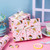 WRAPAHOLIC 30 Inch Reversible Pink Birthday Wrapping Paper - 30 Inch x 33 Feet - Ice Cream and Polka Dot Girls Birthday Wrapping Paper for Kids Girls, Baby Shower