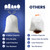 Plasticplace 8 Gallon Trash Bags -White Drawstring Garbage Can Liners - 200 Count - Leak-Resistant and Tear-Proof for Kitchen, Bathroom, Office, and Small Trash Cans 0.7 Mil