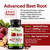 ForestLeaf USDA Organic Beet Root Capsules - Beetroot Supplement 1000mg 20:1 Extract w/Ginger Grape Seed - Support Blood Pressure, Nitric Oxide, Flow, Circulation - Made in USA - 120 Caps