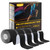 Dimora Precut Kinesiology Tape, Black, 4 Rolls, 80 Strips, 10 Inches Each