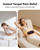 Portable Cordless Menstrual Heating Pad with 4 Heat Levels and 4 Massage Modes,Electric, Fast Large Heating Belly Wrap Belt (Black)