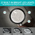 Large Magnifying Glass with 37 LED Light, 10X 20X 45X Handheld Illuminated