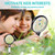 Large Magnifying Glass with 37 LED Light, 10X 20X 45X Handheld Illuminated