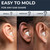 PQ Silicone Gel Ear Plugs for Sleeping and Swimming - 50 Noise Cancelling Earplugs, Ear Protection with Sound Blocking Level 32Db, Soft Wax Pillows (50 Pillows), Color: White