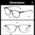 LVIOE Classic Square Frame for Men Women Clear Lens Glasses