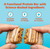 JiMMYBAR! - Eye Of The Tiger Caramel Chocolate Peanut Protein Bars - 25g Protein Bar - 6g Low Sugar - 12 Count - 60g Health Bars - Functional Snack with Real Peanuts & Hand-Drizzled Chocolate