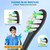 Replacement Toothbrush Heads for Philips Sonicare - 16 Pack Soft Gentle Bristles Compatible with Most Sonicare Click-On Electric Toothbrushes (Black)