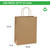FACEBAG 100Pcs Brown Kraft Shopping Bags 10x5x13Inches Brown Paper Bags with Handles Bulk, for Merchandise,Party Favor, Retail,Gift Bag,Reusable & Durable