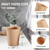 SIUQ 400 Pack 8 oz Kraft Paper Cups, Unbleached Disposable Coffee Cups