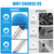 Cobweb Duster with Extension Pole - 8 FT Lightweight Stainless Steel Extendable Duster Ceiling Fan Duster for High Ceilings, Medium Stiff PET Bristle Spider Web Brush for Indoor/Outdoor Cleaning