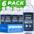 Distilled Water for CPAP Machines 6 Pack (20 oz Each) Travel Size Bottles - Dura Cleanse - Up to 12-Day Supply for ResMed, Philips - TSA-Compliant, Leakproof, BPA-Free, Made in USA, Humidifier Safe