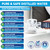 Distilled Water for CPAP Machines 6 Pack (20 oz Each) Travel Size Bottles - Dura Cleanse - Up to 12-Day Supply for ResMed, Philips - TSA-Compliant, Leakproof, BPA-Free, Made in USA, Humidifier Safe