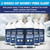Distilled Water for CPAP Machines 6 Pack (20 oz Each) Travel Size Bottles - Dura Cleanse - Up to 12-Day Supply for ResMed, Philips - TSA-Compliant, Leakproof, BPA-Free, Made in USA, Humidifier Safe