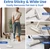 DELOMO 9.45" Large Lint Roller for Floors Carpet Furniture Bed Couches Rug
