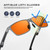 Reglaaly Blue Light Blocking Glasses Metal Frame for Men/Woman Gaming Computer Screen Glasses, B06-Red Orange