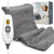Pure Enrichment® PureRelief® XL Heating Pad - 12" x 24" Electric Heating Pad for Back Pain & Cramps, 6 Heat Settings, Soft Machine Wash Fabric, Auto-Off & Moist Heat (Charcoal Gray)