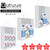 Qutuus 10x5x13 White Paper Gift Bags with Handles Bulk 100Pcs Kraft Paper Shopping Bags, Recyclable Paper Sacks, White Gift Bags for Retail, Merchandise, Business, Gifts