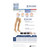 Truform 20-30 Mmhg Compression Stockings for Men & Women, Thigh High Length, Dot Top, Closed Toe, Black, Large (20-30 Mmhg)