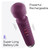 bed geek Handheld Cordless Personal Wand Massager – Waterproof, USB Rechargeable, 20 Vibration Patterns, 8 Speeds, Memory Feature, Skin-Soft Silicone for Ultimate Relaxation Tool