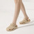 INMINPIN Women and Men Orthopedic Clogs Arch Support Garden Shoes Sandals Slippers with Plantar Fasciitis Feet Insoles,Pure Beige,9.5-10.5 Women/7.5-8.5 Men
