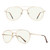 RB.Pilot Blue Light Aviator Reading Glasses for men Women Metal Frame Spring Temple