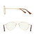 RB.Pilot Blue Light Aviator Reading Glasses for men Women Metal Frame Spring Temple