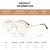 RB.Pilot Blue Light Aviator Reading Glasses for men Women Metal Frame Spring Temple