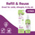 Boogie Micro-Mist Saline Inhaler Refill, Unscented - 1.7 oz (2 Pk)