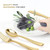 Gold Plastic Silverware Set (600-Pack) – Disposable Heavy Duty Cutlery, 200 Forks, 200 Knives, 200 Spoons for Parties, Weddings, Dinners & Holidays, Stock Your Home