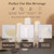 Lamosi 1200 Pack 3 oz Paper Cups, Disposable Small Mouthwash Cup