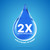Germ-X Hydrating Hand Sanitizer, with Hyaluronic Acid, 8 FL Oz (Pack of 6), No Rinse Formula, Sanitizing Liquid Gel for All Skin Types, Formulated Without Parabens, Phthalates & Dyes