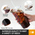 Turbo Bee 100 Sets 32 OZ Clear Plastic Cups with Lids and Straws, Disposable To Go Iced coffee cups with lids for Cold Drinks, Smoothie, and Slushie