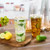 Turbo Bee 100 Sets 32 OZ Clear Plastic Cups with Lids and Straws, Disposable To Go Iced coffee cups with lids for Cold Drinks, Smoothie, and Slushie