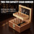 Tesonway Cigar Humidor, Glass Top Cedar Cigar Box with Music System