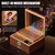 Tesonway Cigar Humidor, Glass Top Cedar Cigar Box with Music System