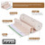 Premium Elastic Bandage Wrap (6” Wide, 50 Pack) - Nexskin Latex Free Athletic/Medical Compression Bandages Hook & Loop Fasteners at Both Ends - Lifetime Washable & Reusable Bandages