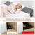 Vekkia King Bed Wedge Pillow for Headboard Gap Filler (0–5.5"), Prevents Pillows & Items from Falling, High-Density Foam Mattress Gap Filler with Pockets, Removable Cover, Gray, 76"x10"x6.5"