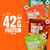 Twin Peaks Low Carb, Keto Friendly Protein Puffs, 2 Serving 12 Pack, (60g, 42g Protein, 4g Carbs)