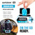 SAFESKIN Nitrile Disposable Gloves in 4 Packs of 50/200 Total, Medium Duty, Medium Size, Powder Free - For Food Handling, First Aid, Cleaning, Gardening, Crafting - Premium Medical Exam Gloves
