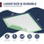 BIGGMED Extra Large Bed Pads with Adhesive Strips 40'' X 36'', 30 Count