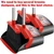 2-Pack is More economical,Brooms with Dustpan Combo Set， with 52" Long Handle, Dustpan Teeth with self-Cleaning Function, Indoor and Outdoor Sweeping, Perfect for Home Office (Large/Red /2-Pack)
