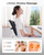 Boriwat Back Massager with Heat, 3D Kneading Massage Pillow for Back, Neck, Shoulder, Leg Pain Relief Deep Tissue, Gifts for Women Men Mom Dad