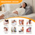 Ruqmuis Wedge Pillow Set for After Surgery, 3PCS Adjustable 9&12 Inch Bed Wedge Pillow for Sleeping, Incline Pillow Wedge for Headboard, Post Surgery, Acid Reflux, Neck&Back Support, Grey