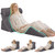 Bambulex 4PCS Wedge Pillow Set for After Surgery, Velvet Grey